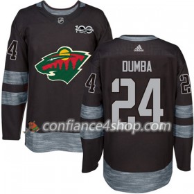 Adidas Maillot de Hockey Minnesota Wild Matt Dumba 24 1917-2017 100th Anniversary Noir Authentic - Homme